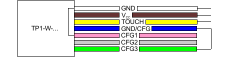 TP1-W wiring for NO / NPN
